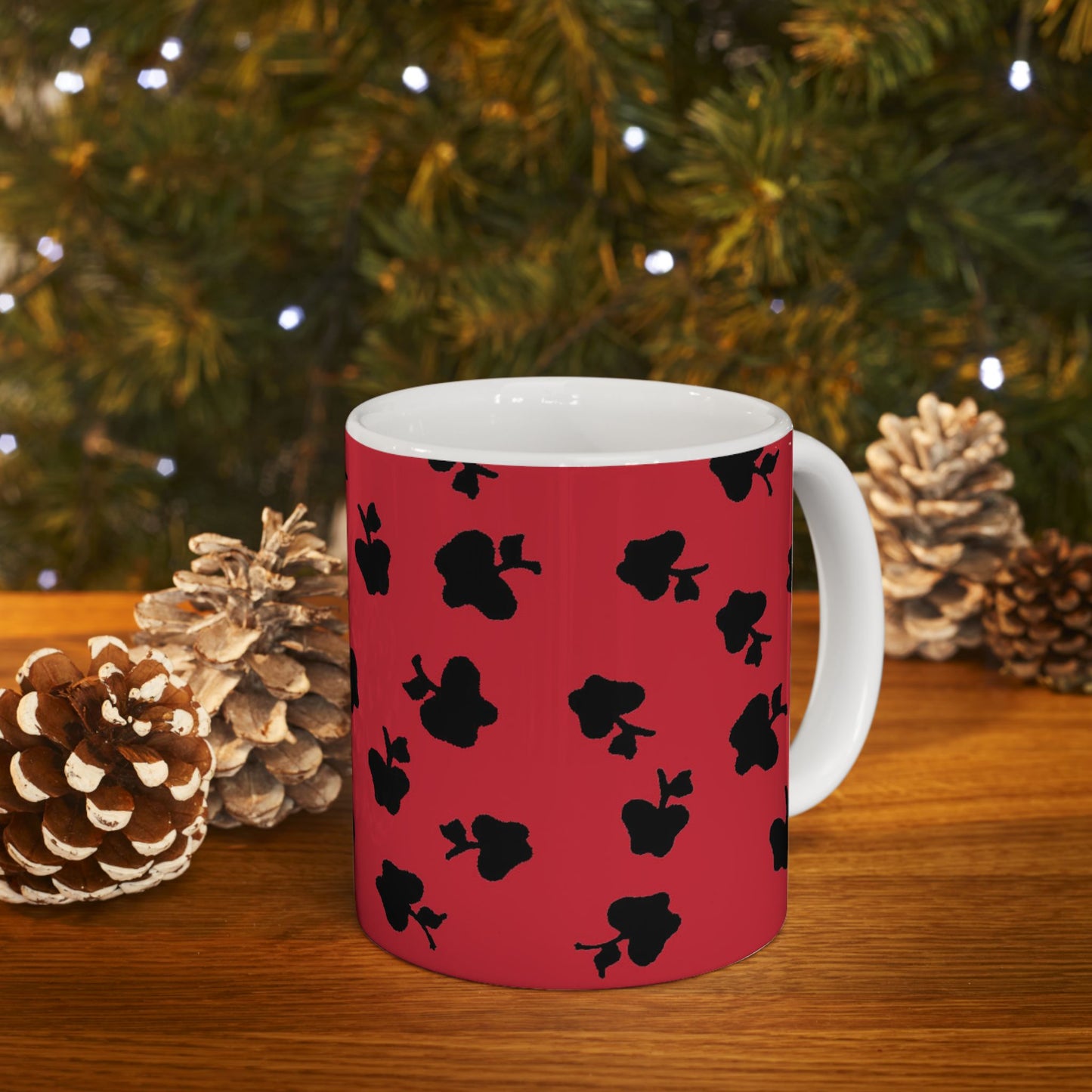 Happy Apples Red / Black Cup