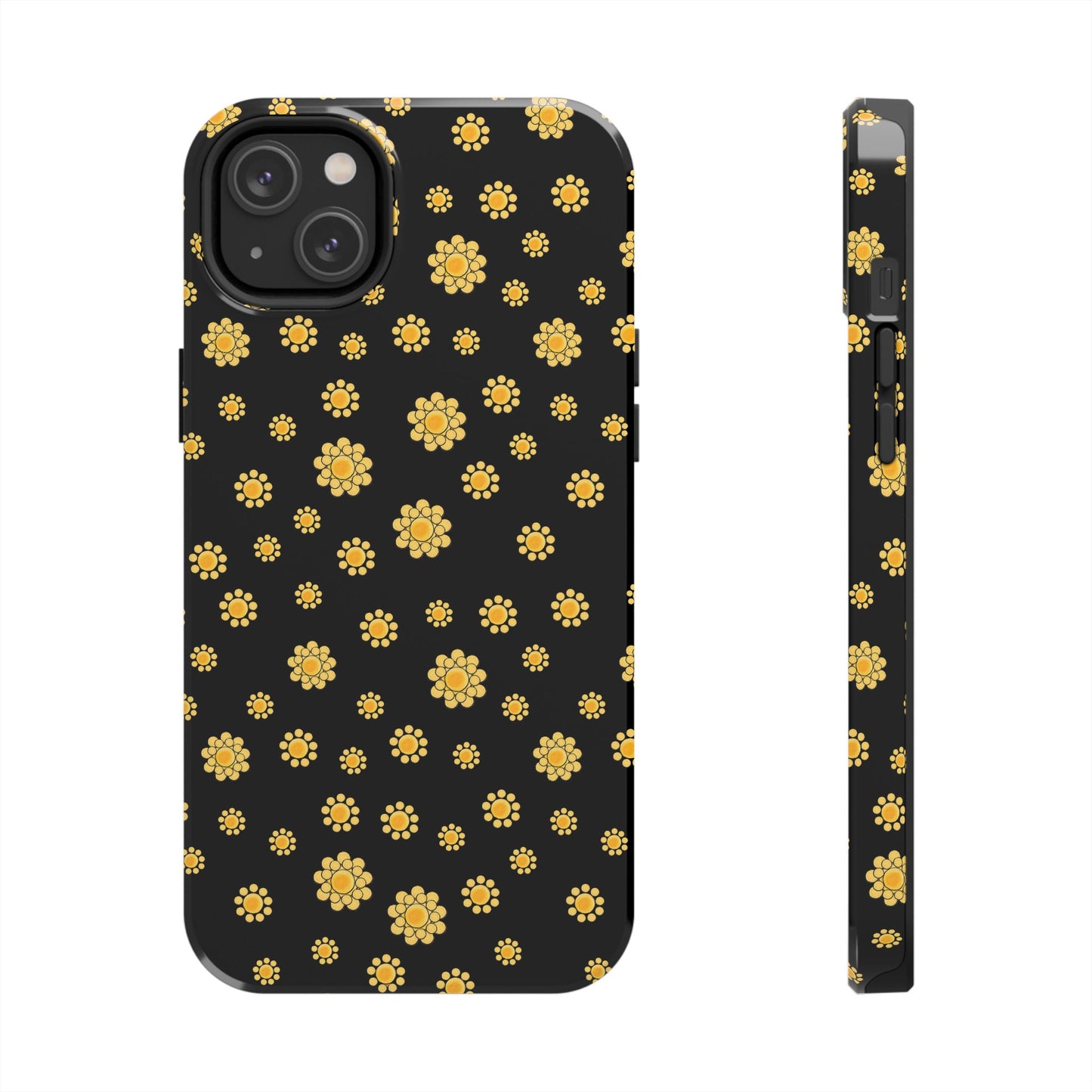 Bandana Dots Black / Yellow Phone Case