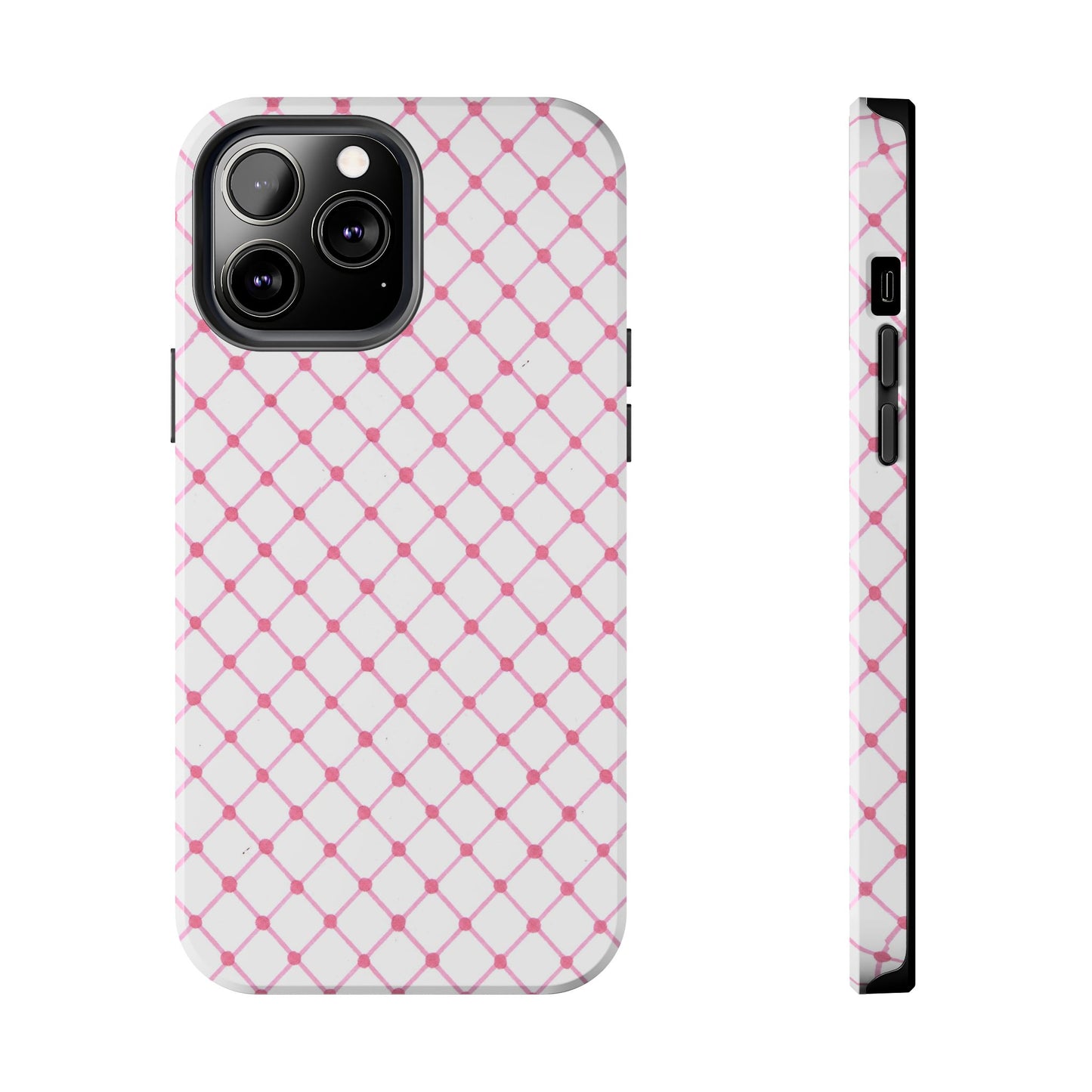 Cyclone Fence White / Pink Phone Case