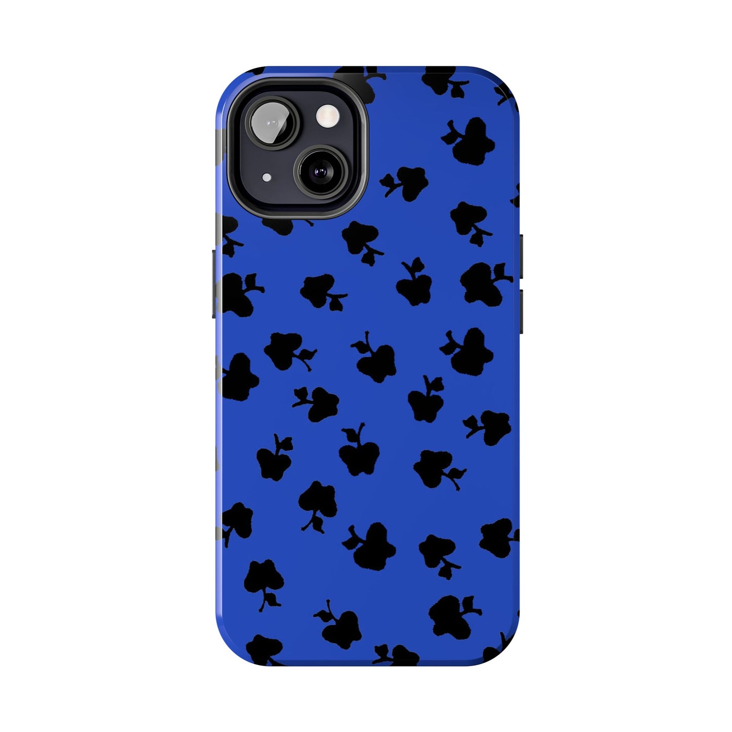 Happy Apples Blue / Black Phone Case