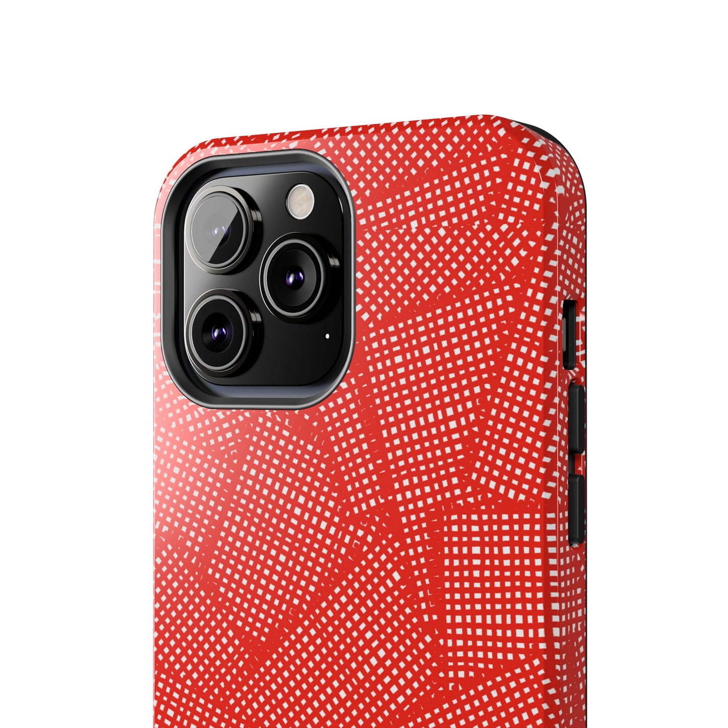 Check Patch Large Red Phone Case