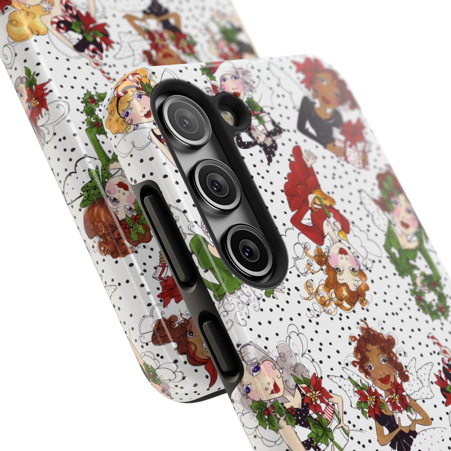 Fairy Toss White / Black Phone Case