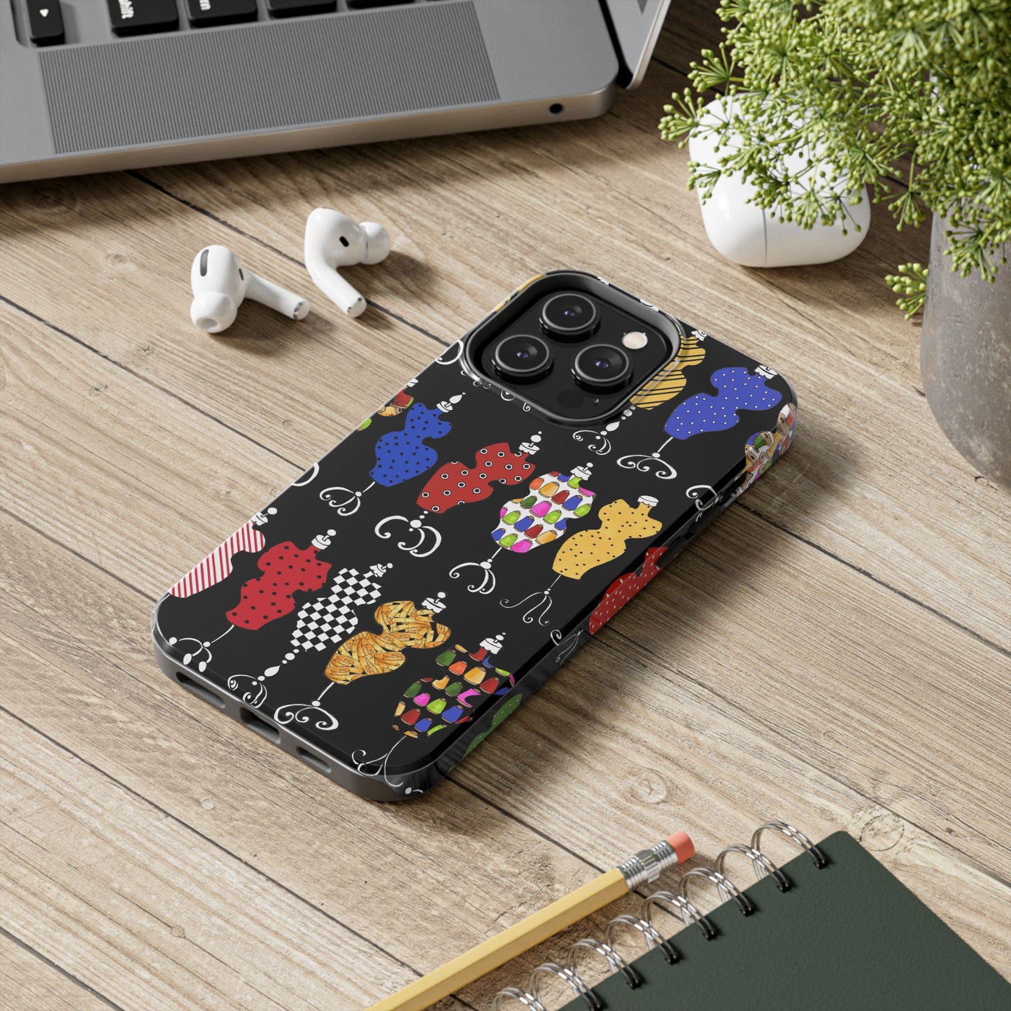 Go Figure Black / Multi Phone Case