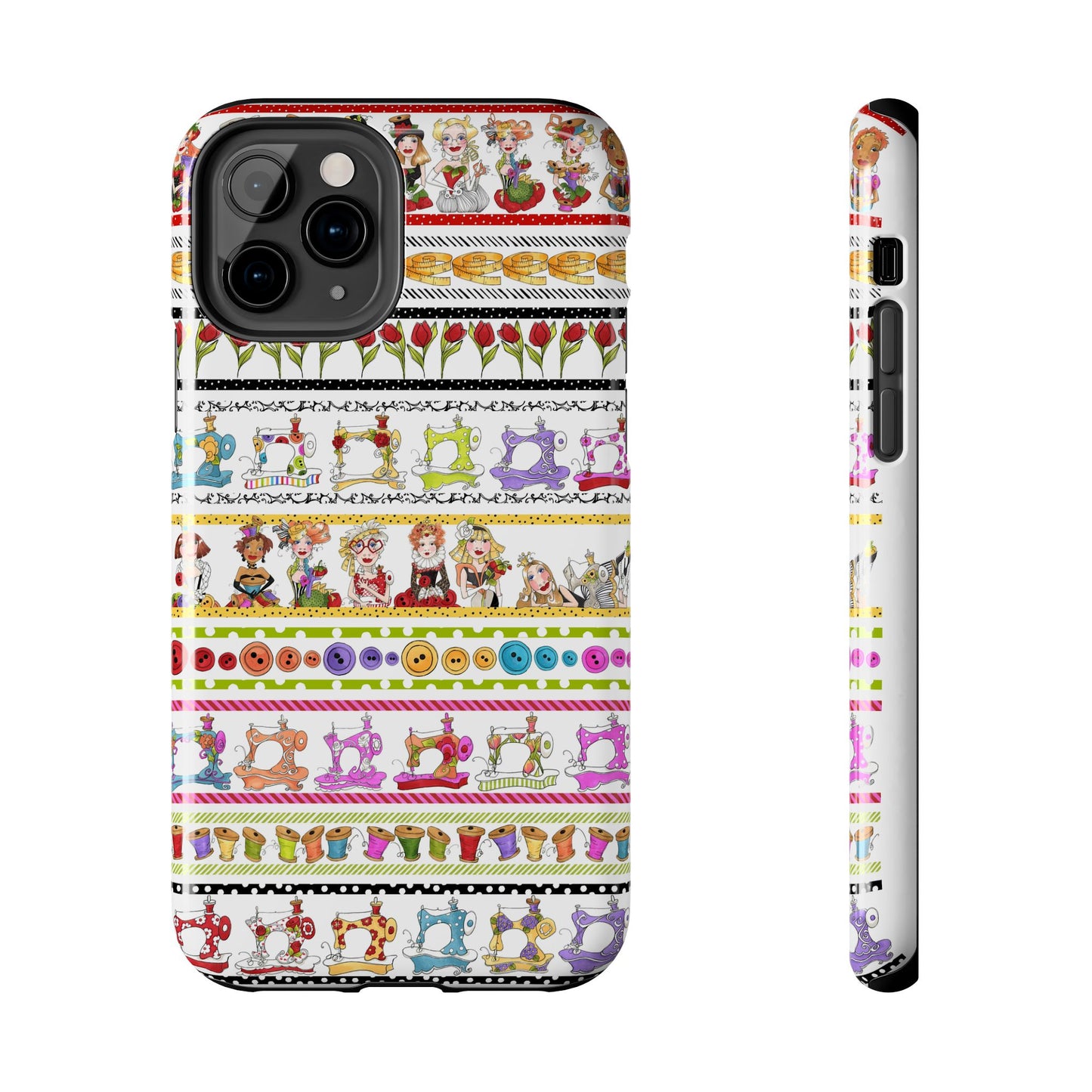 Curious Border White Phone Case