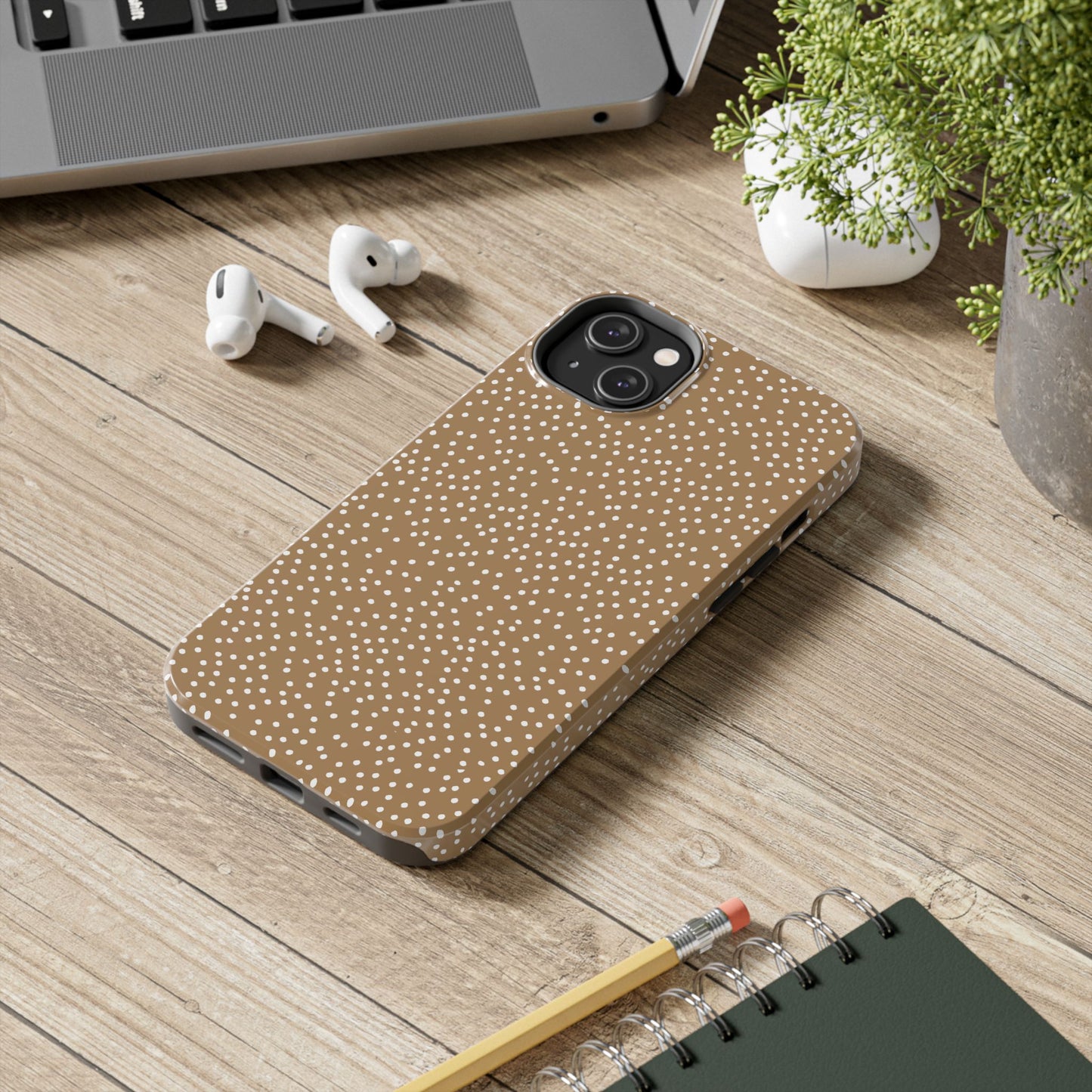 Dottible Malt / White Phone Case