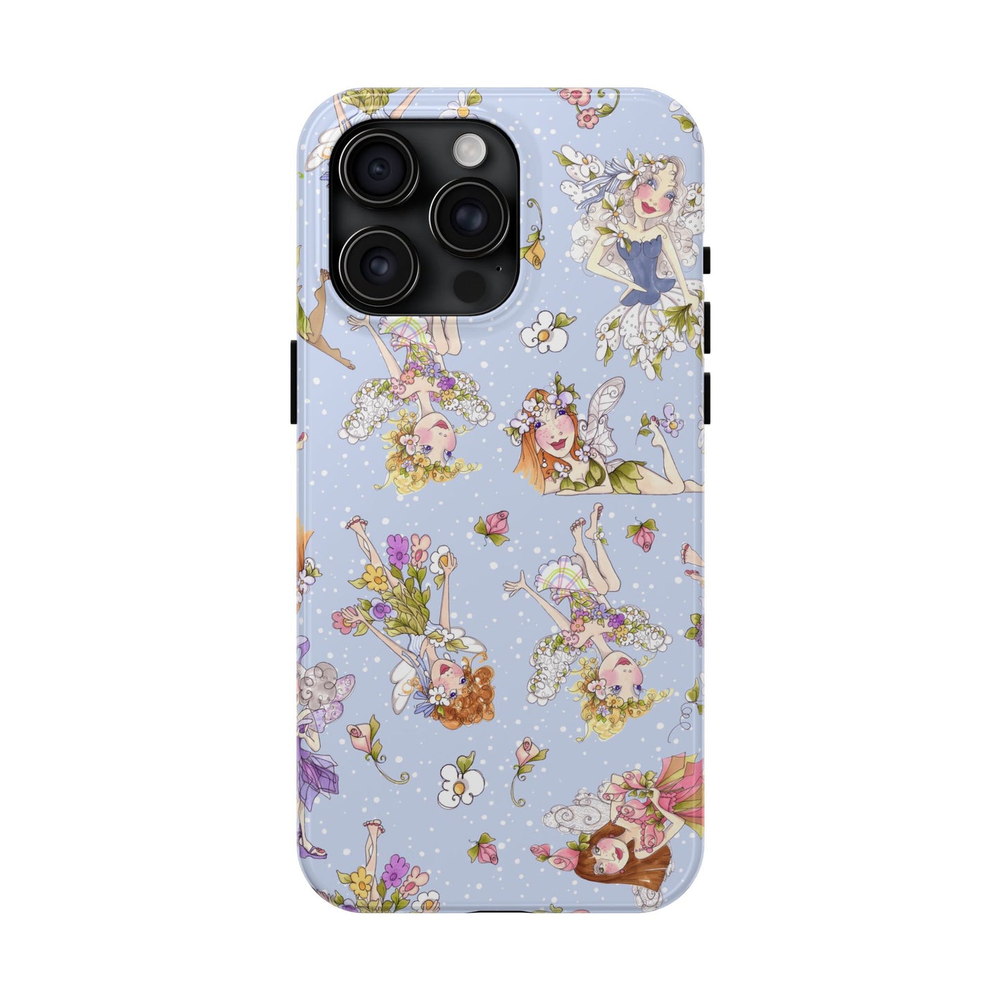 Tossed Fairies Blue Phone Case