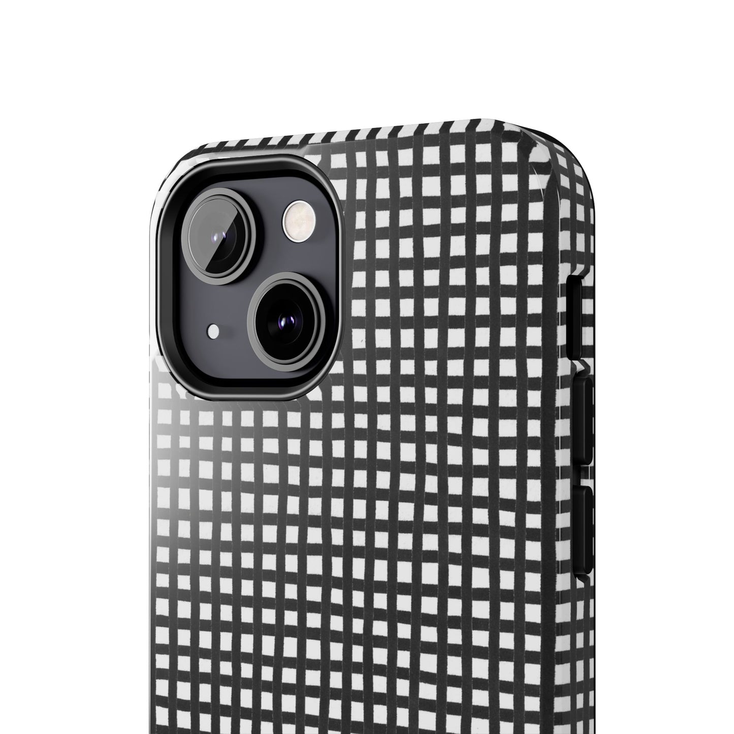 Chipper Check Black / White Phone Case