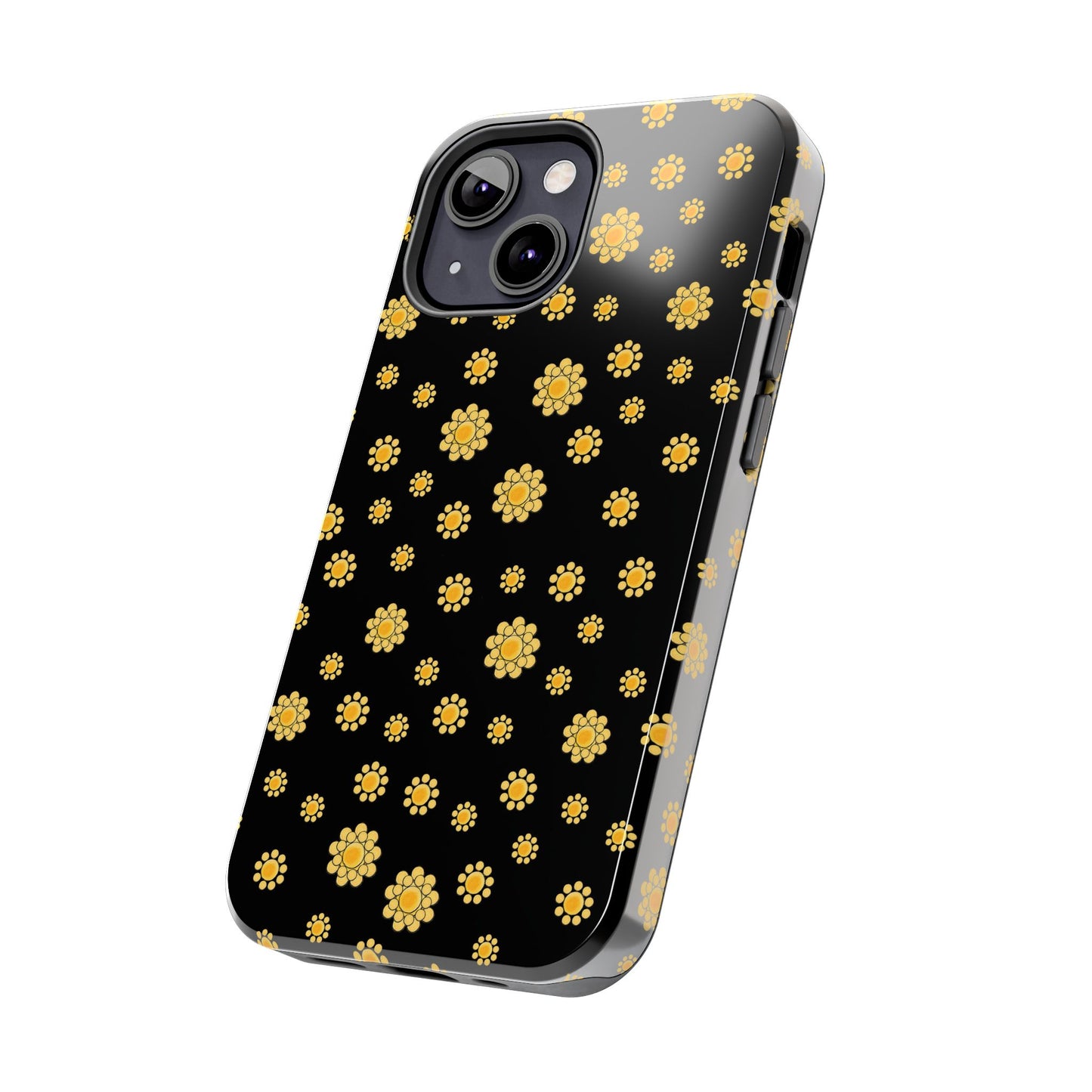Bandana Dots Black / Yellow Phone Case