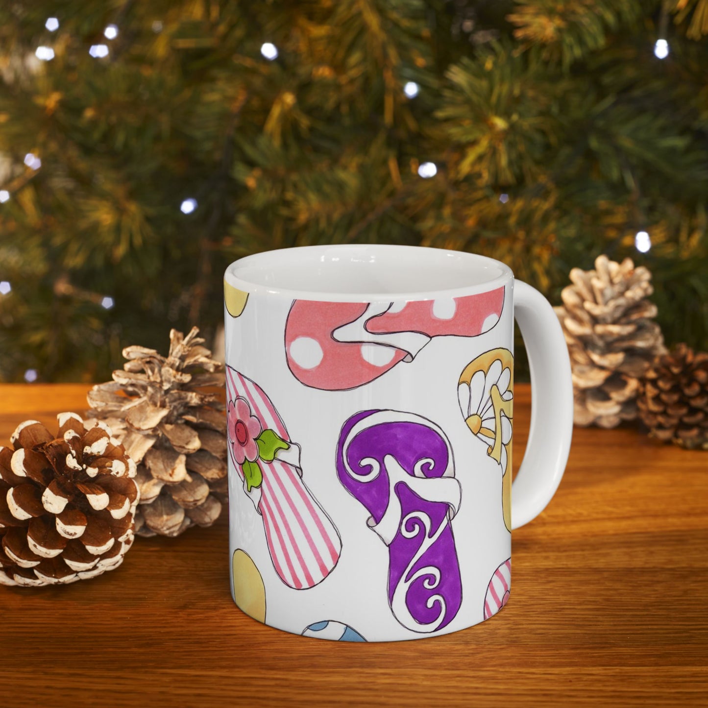 Flip Flops White Cup