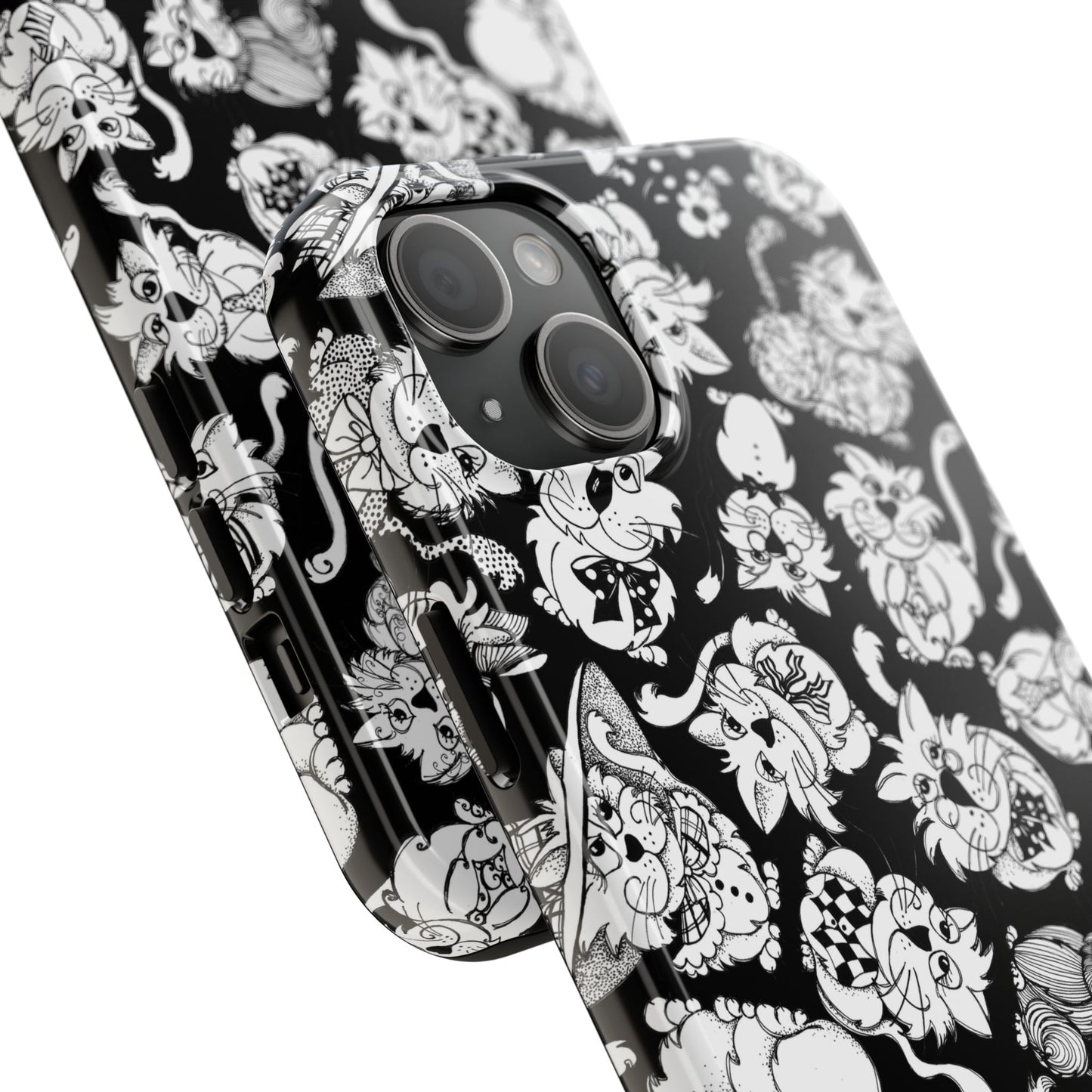 So Kitties Tossed Black Phone Case