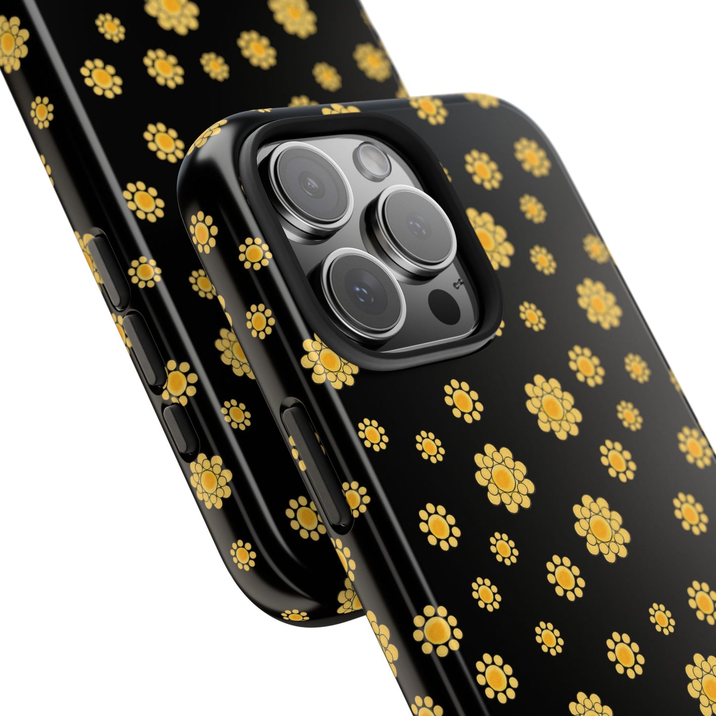 Bandana Dots Black / Yellow Phone Case