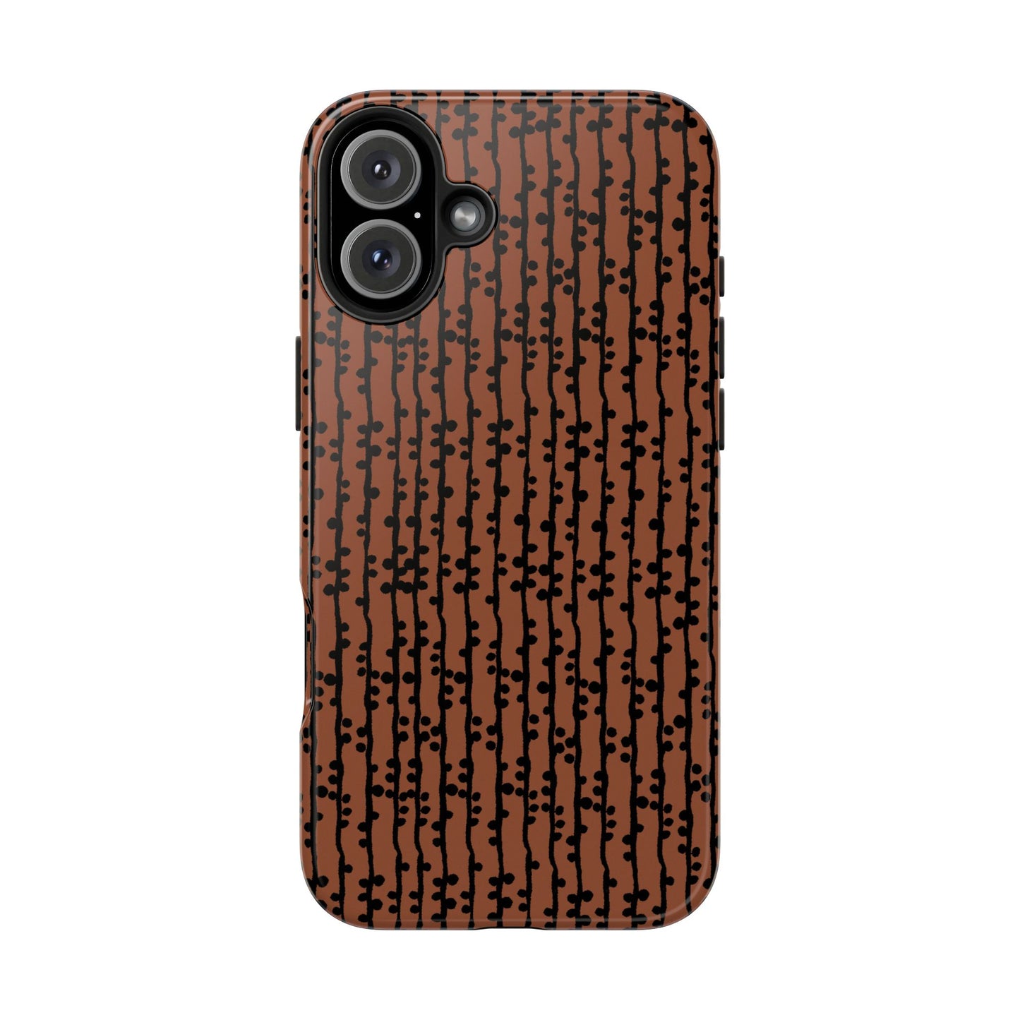 Loopy Stripe Brown Phone Case