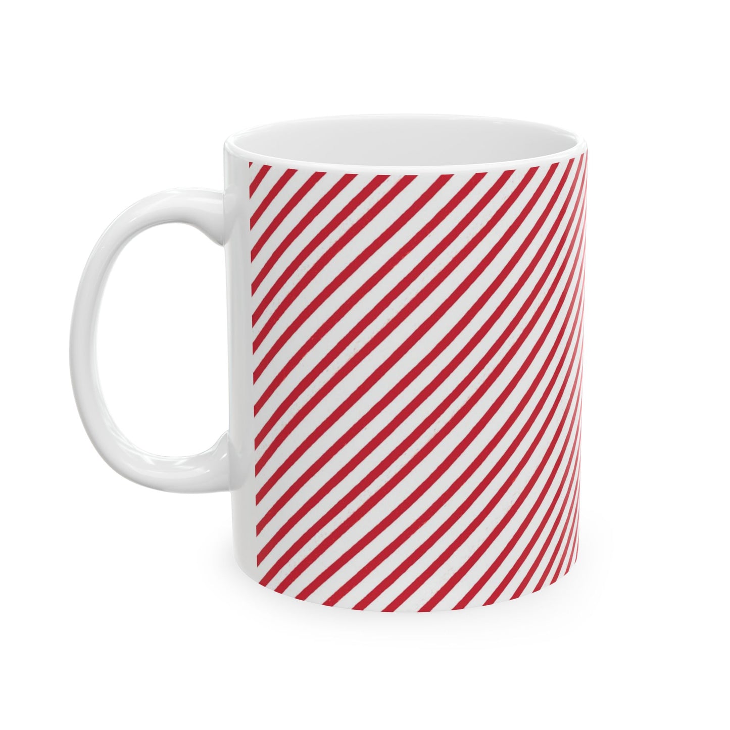 Bias Stripe White / Red Cup