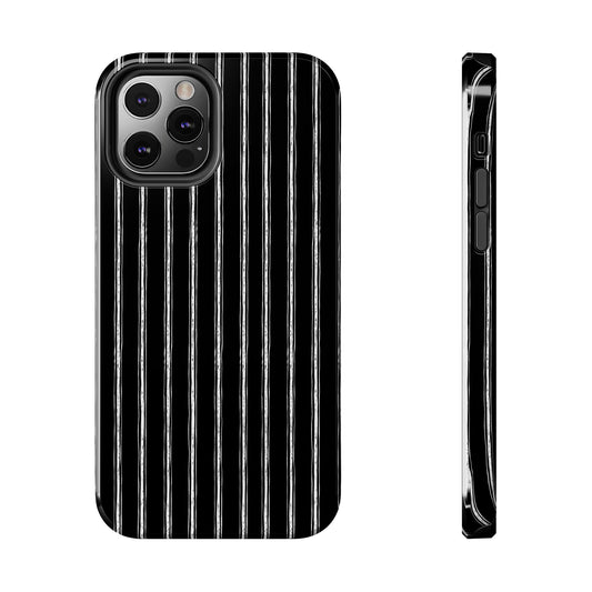 Napkin Stripe Black / White Phone Case