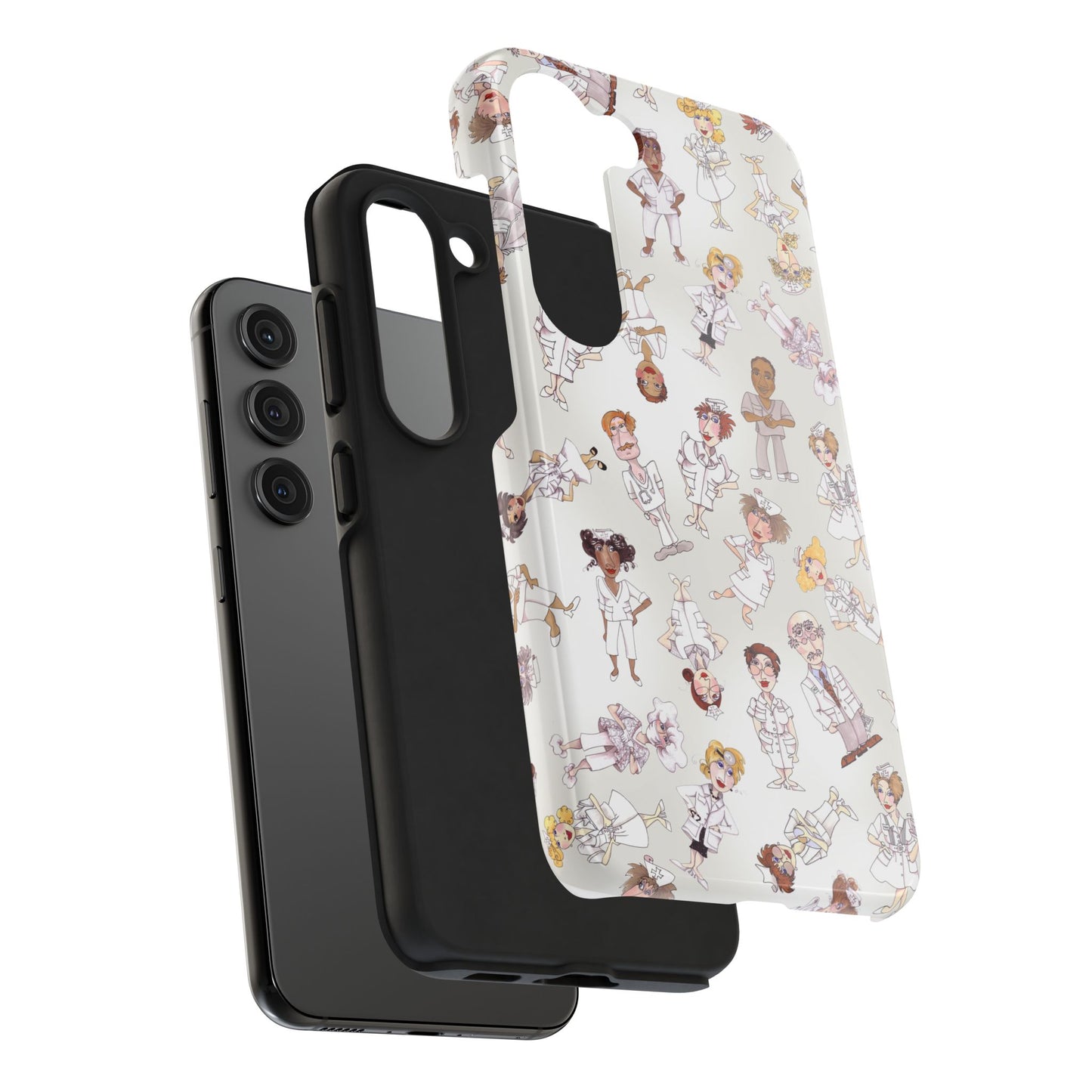 Tossed Nurses Gray Phone Case