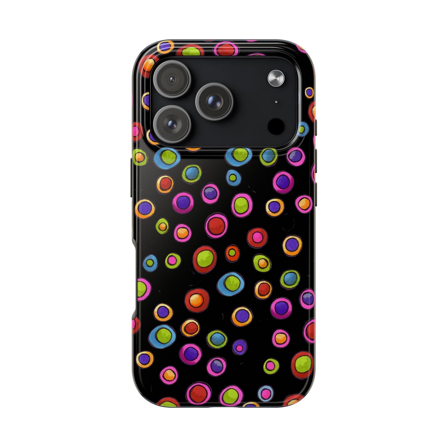 Dopey Dots Black Phone Case