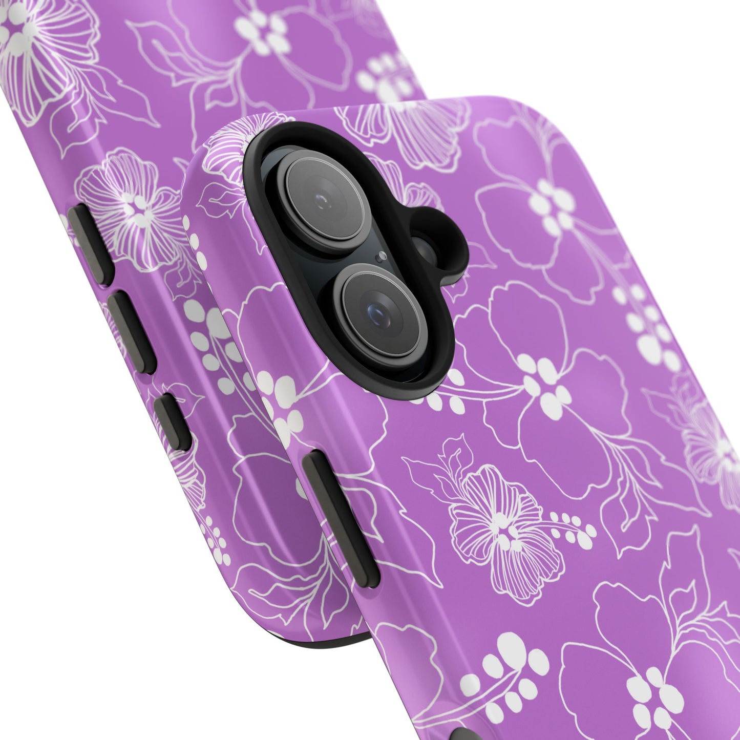 Lacey Hibiscus Orchid Phone Case