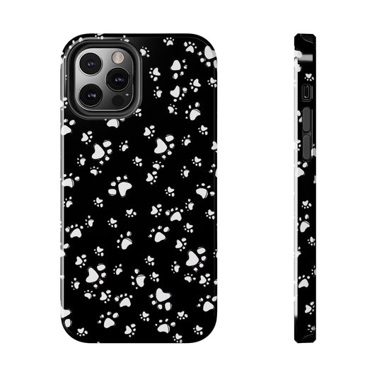 Paw Flakes Black Phone Case
