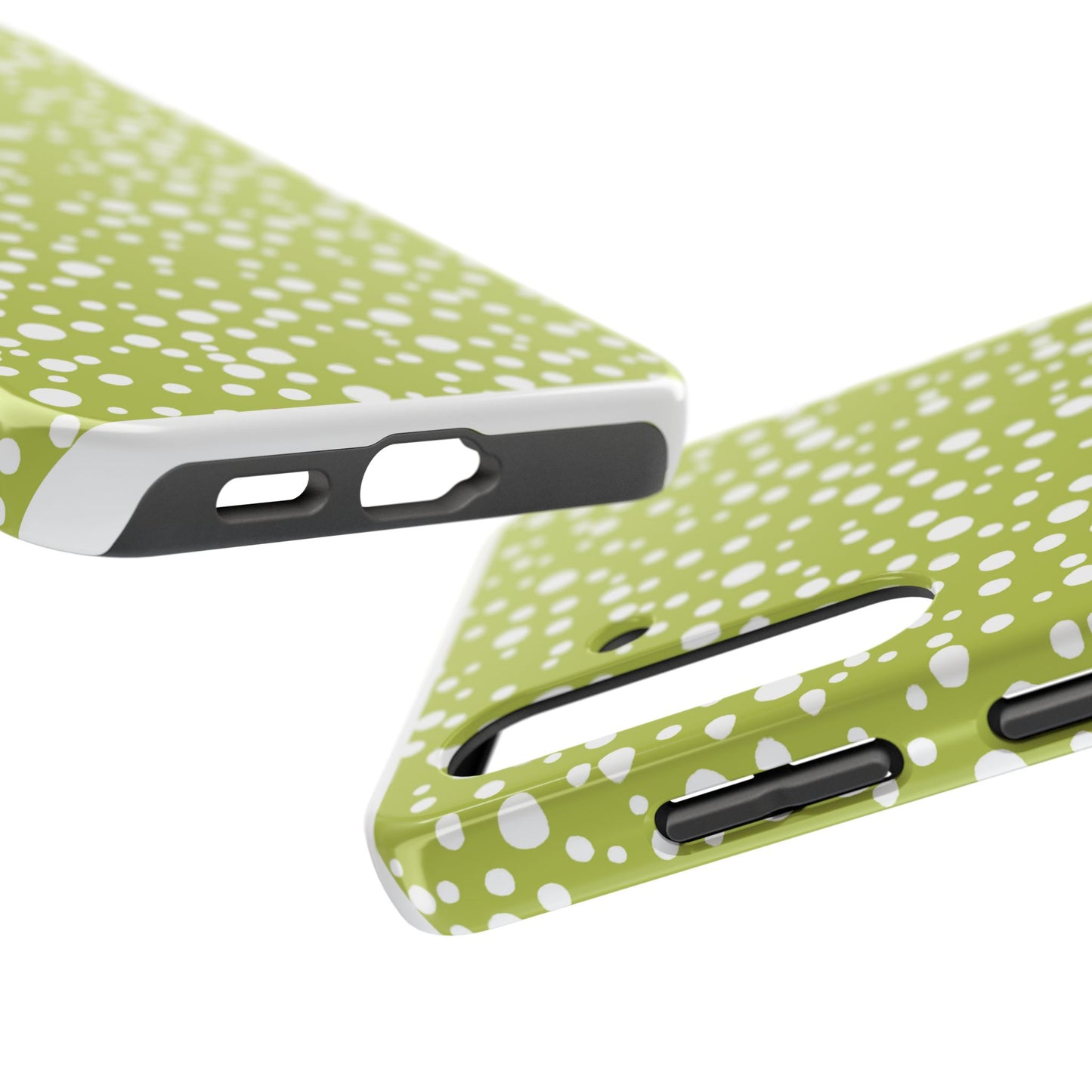 Balloon Dots Green / White Phone Case