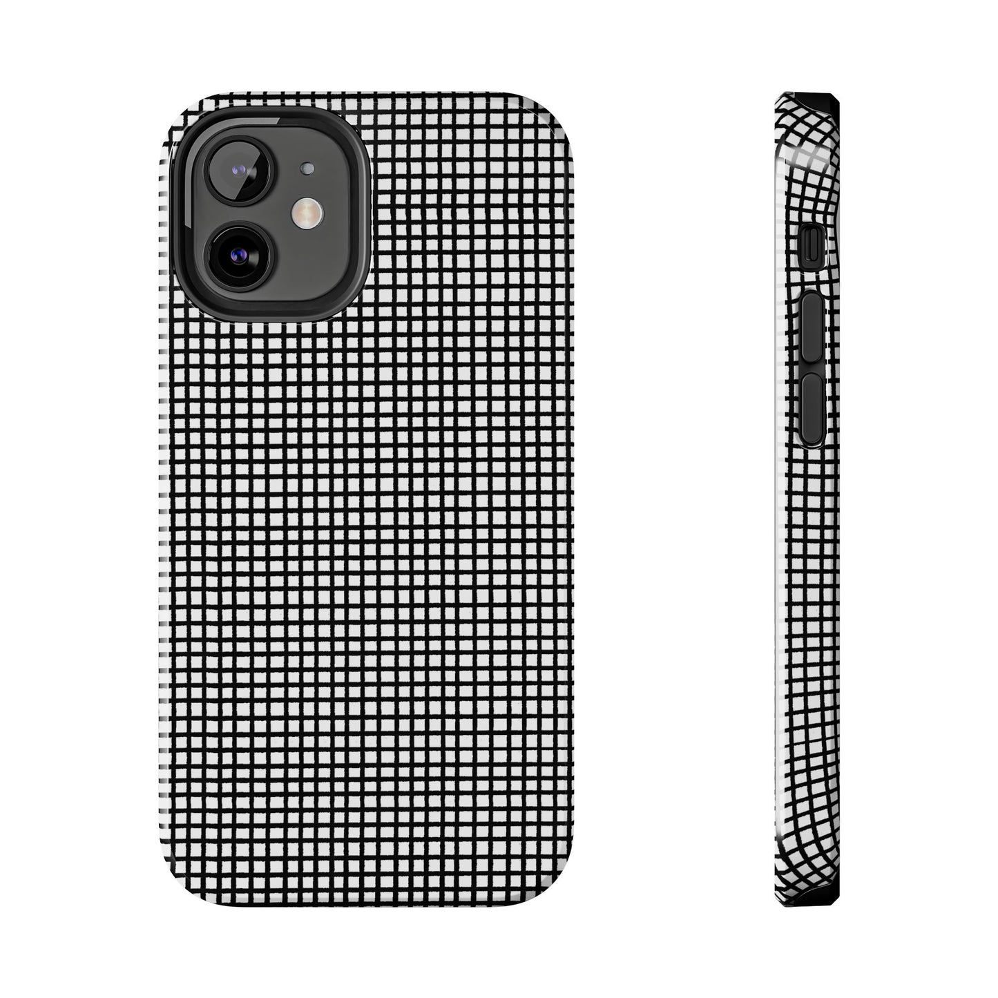 Chipper Check Black Phone Case