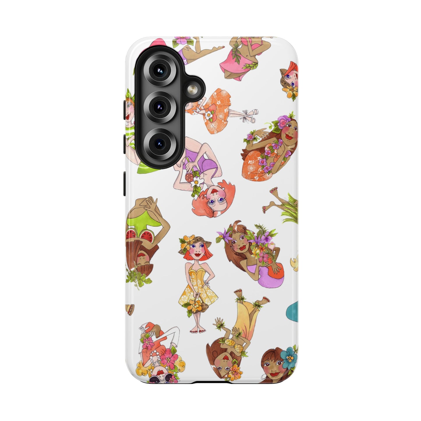 Island Toss White Phone Case