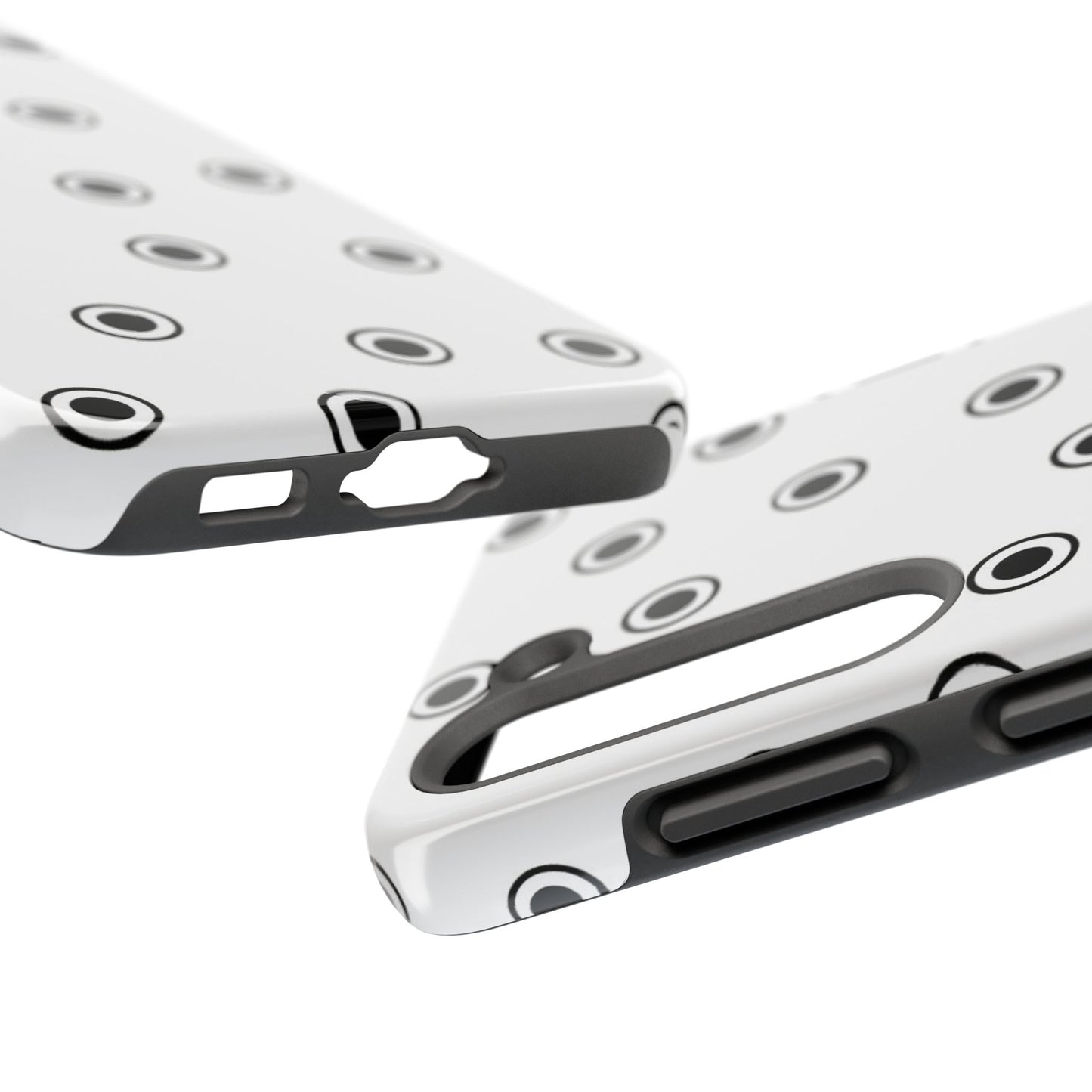 CD Dots White / Black Phone Case