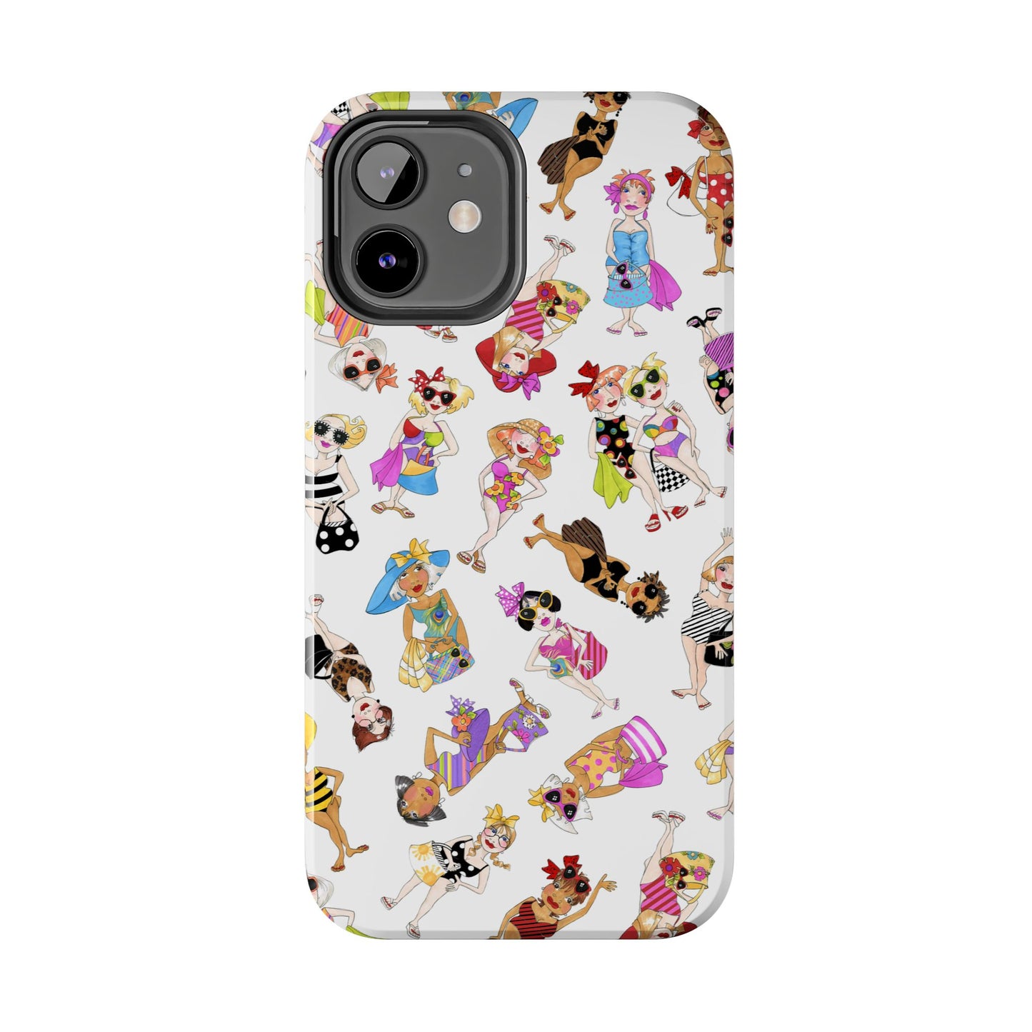 Tossed Beauties White Phone Case