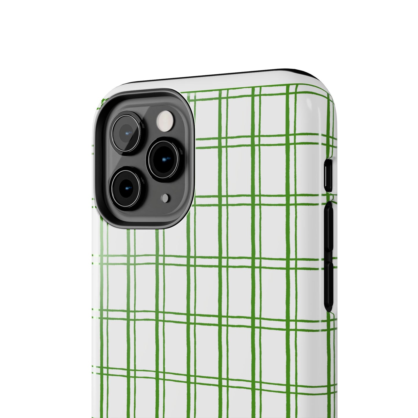 Little Plaid White / Green Phone Case