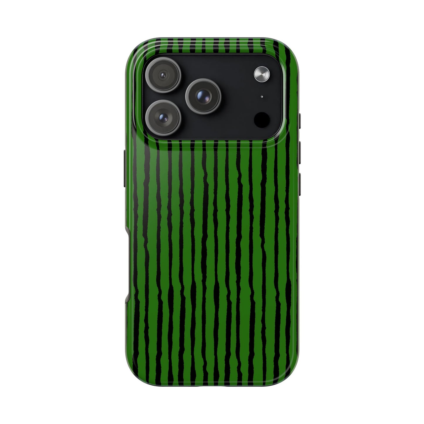 Sorta Stripe Green / Black Phone Case