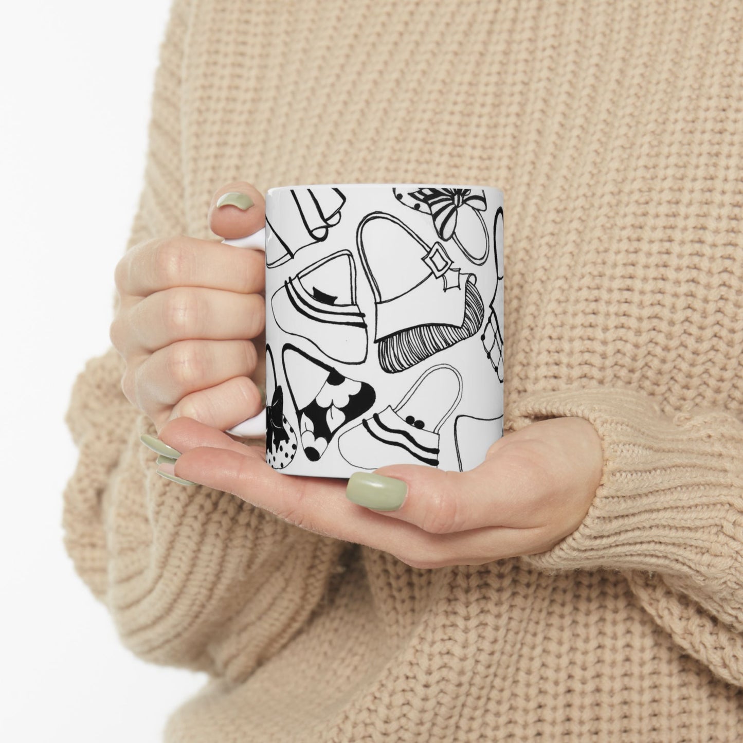 Handbags White / Black Cup