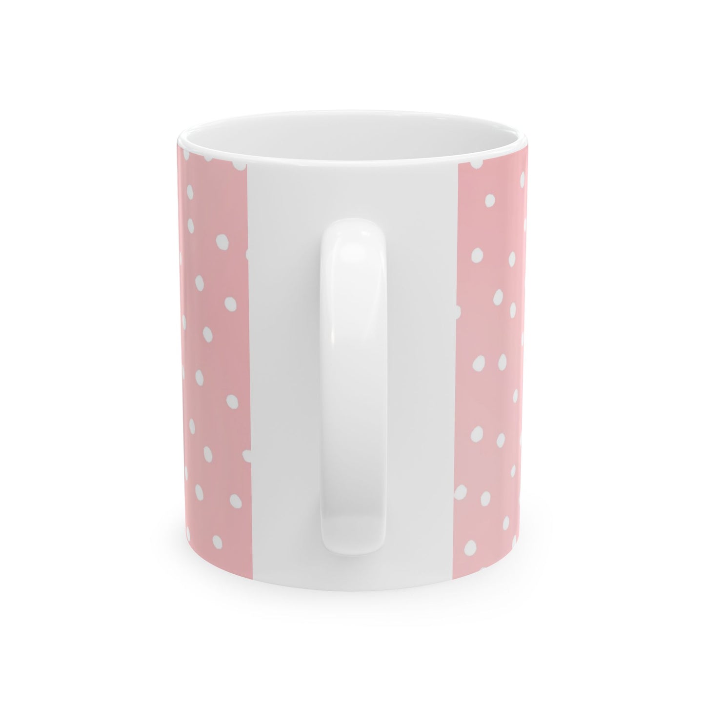 Little Dots Pink / White Cup