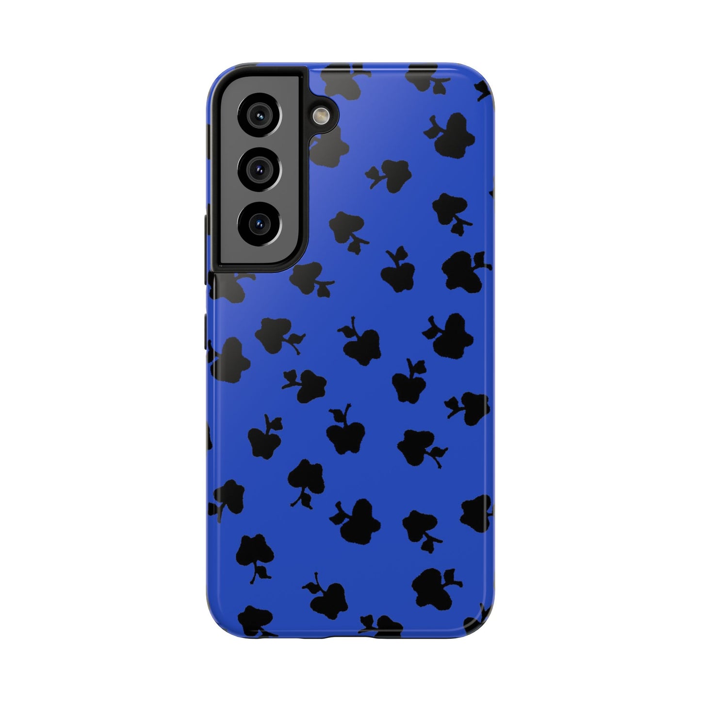 Happy Apples Blue / Black Phone Case