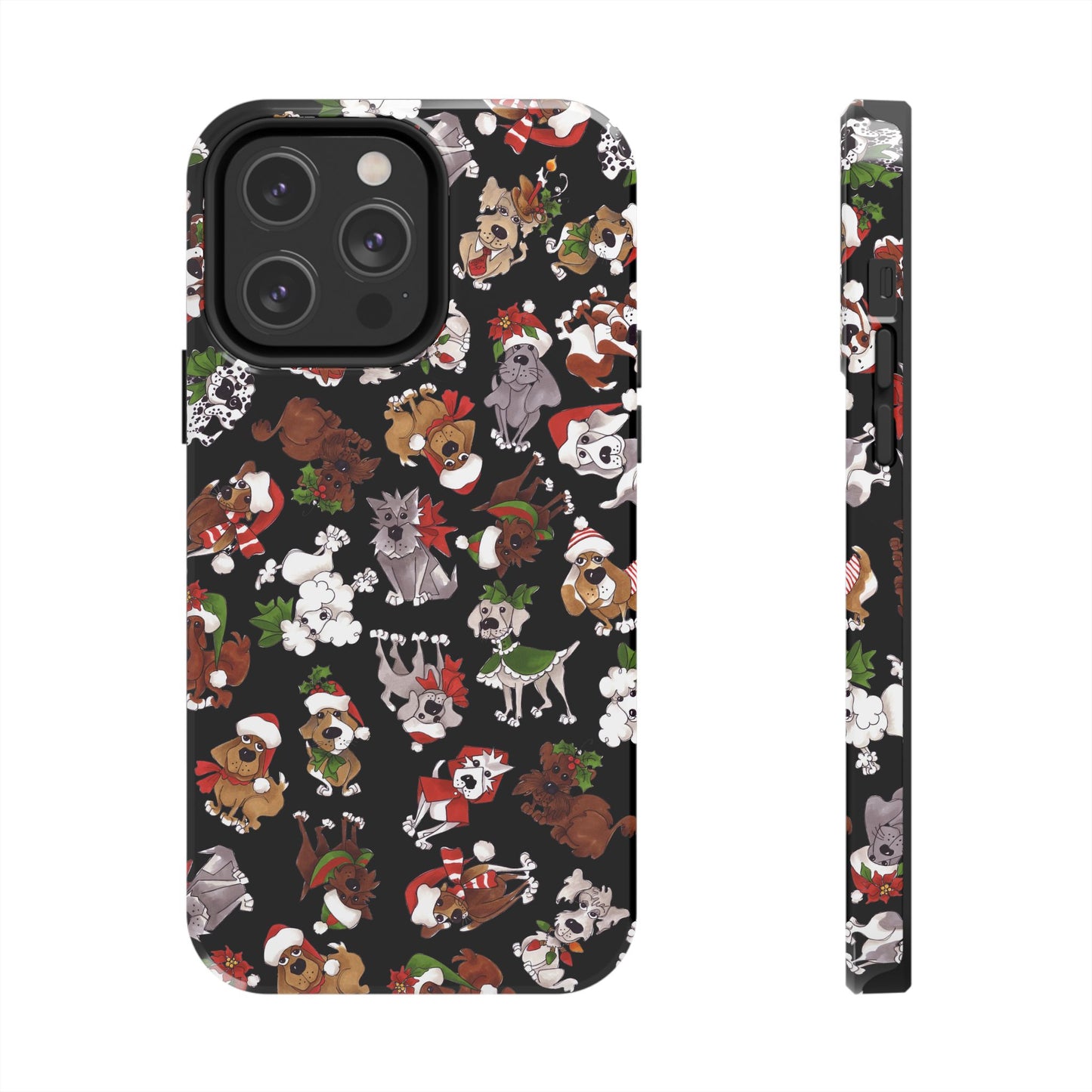 Doggie Toss Black Phone Case