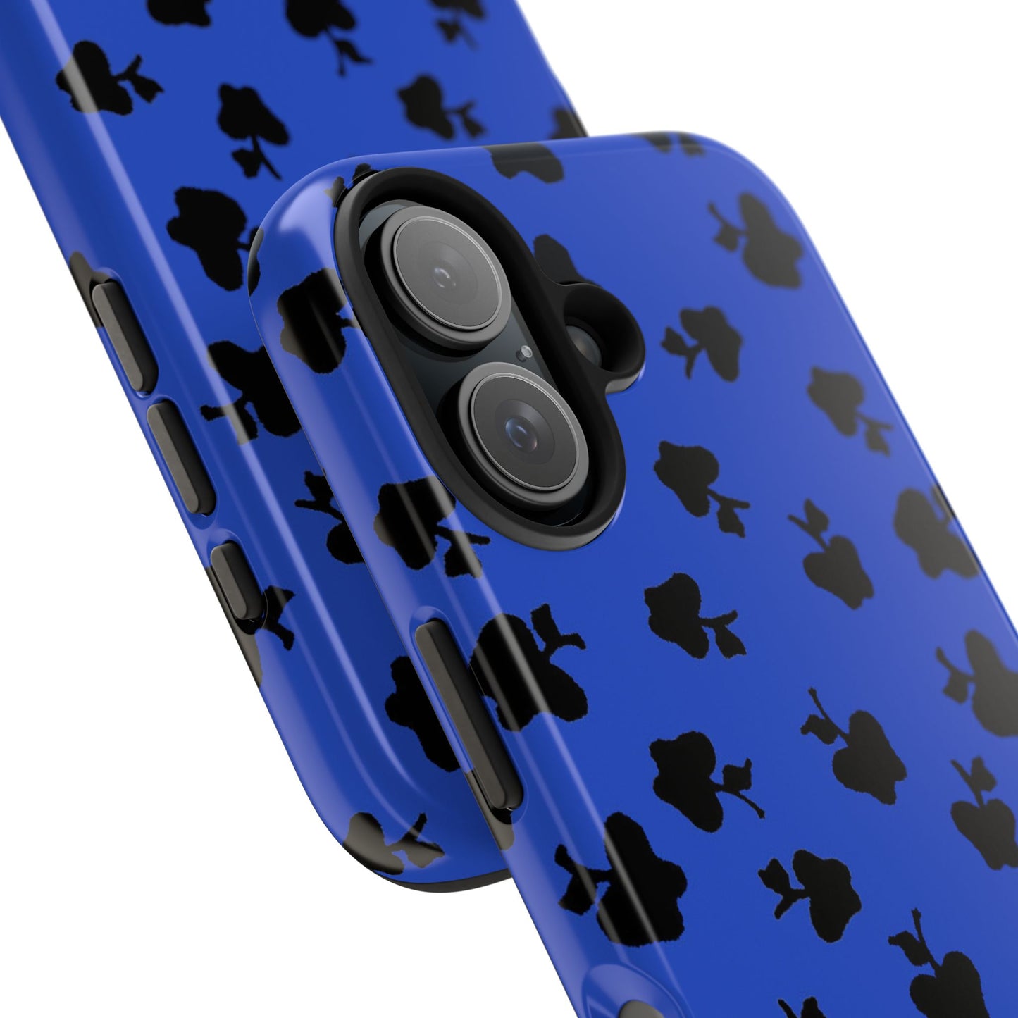 Happy Apples Blue / Black Phone Case
