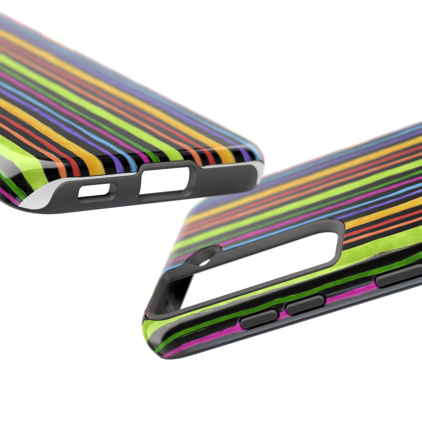 Stripe Fancy Black Phone Case