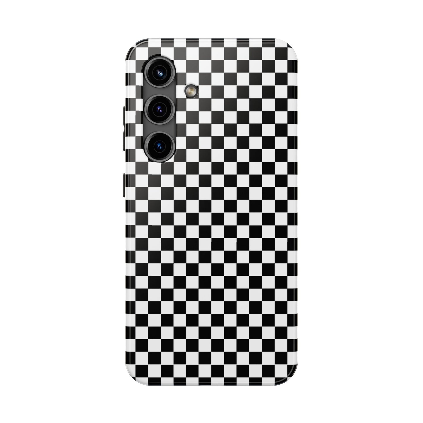 Checkerboard Black / White Phone Case