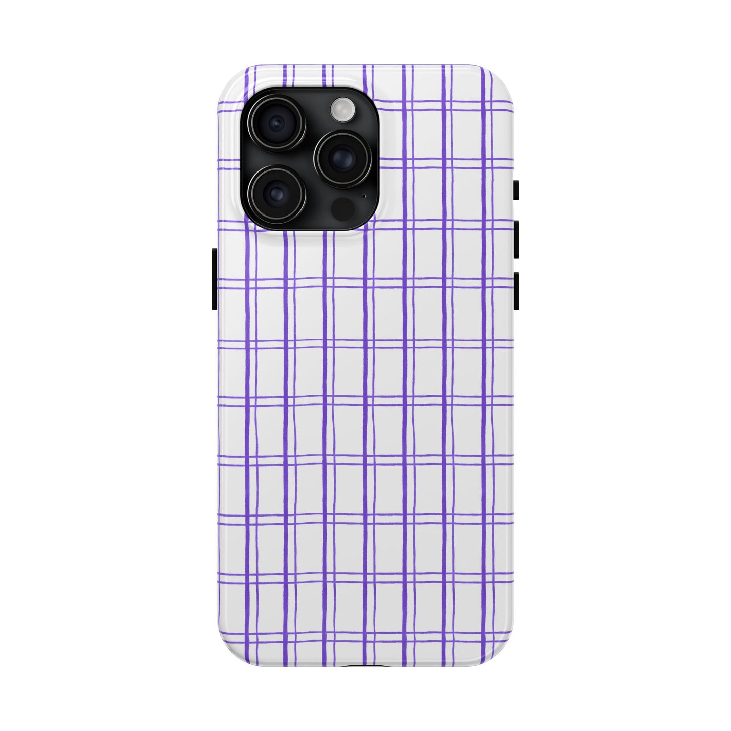Kitchen Plaid White / Blue Phone Case