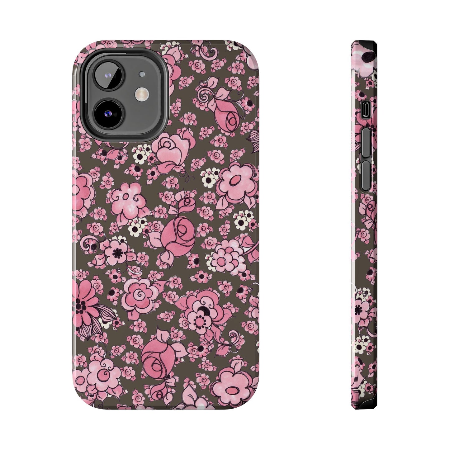 Profuse Posies Mocha Phone Case