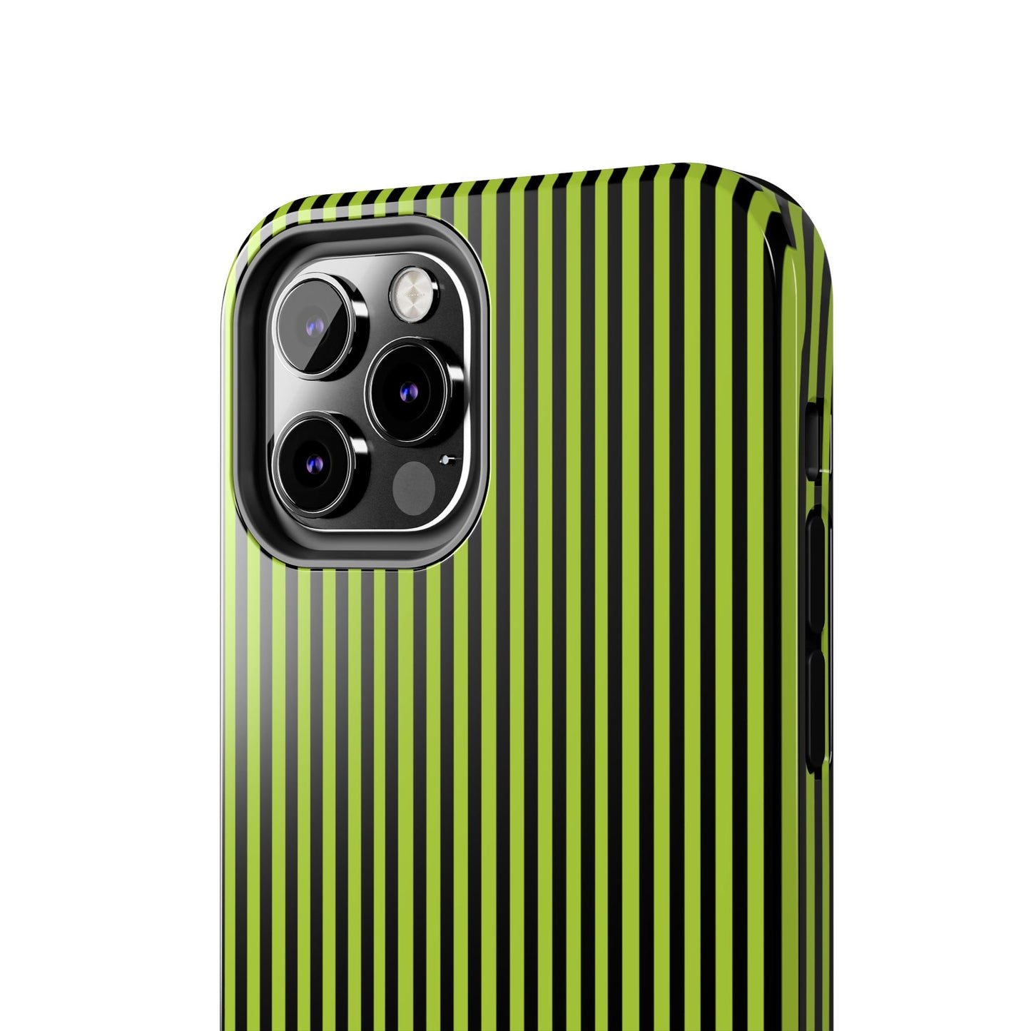 Stripe Green / Black Phone Case
