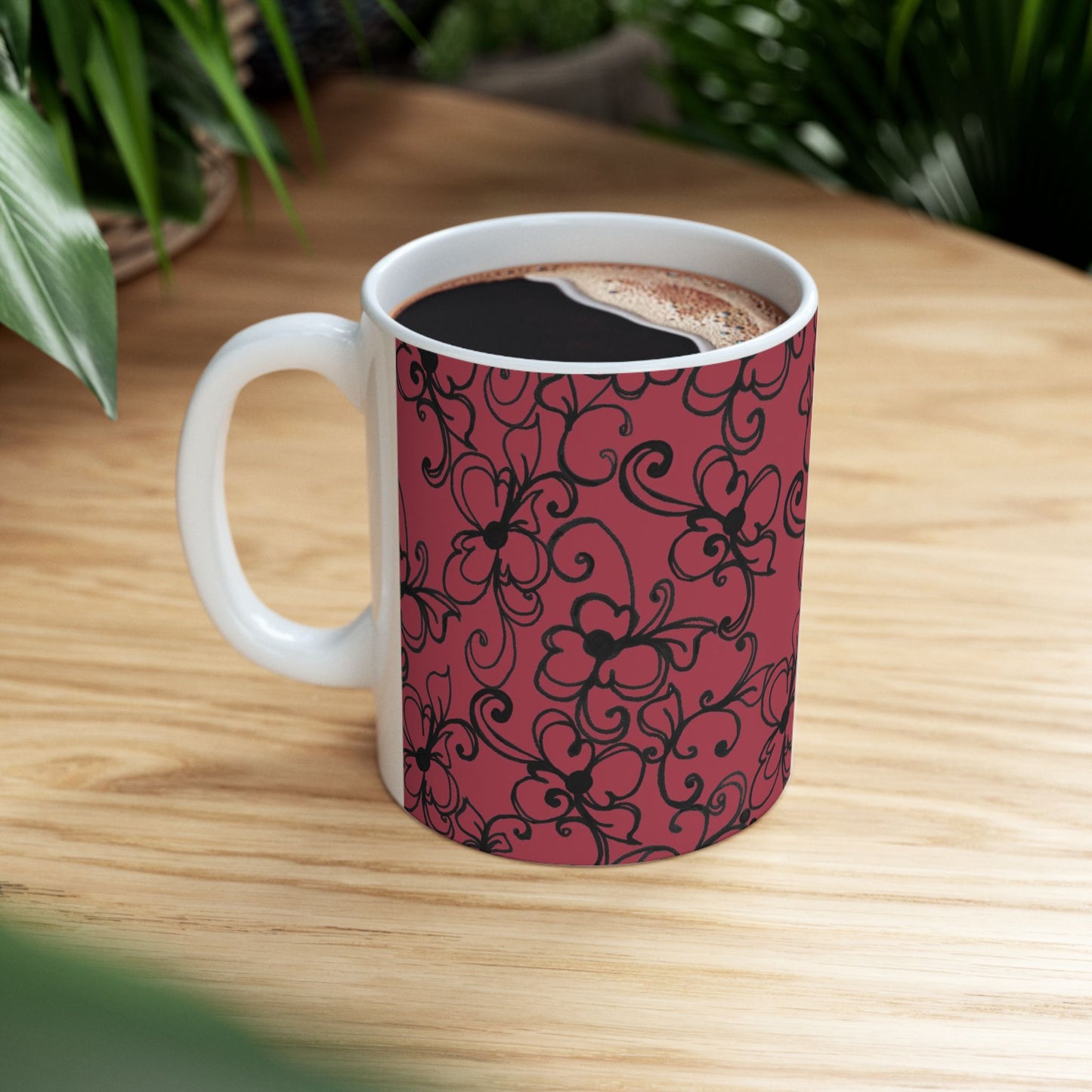 Daisy Jungle Red Cup