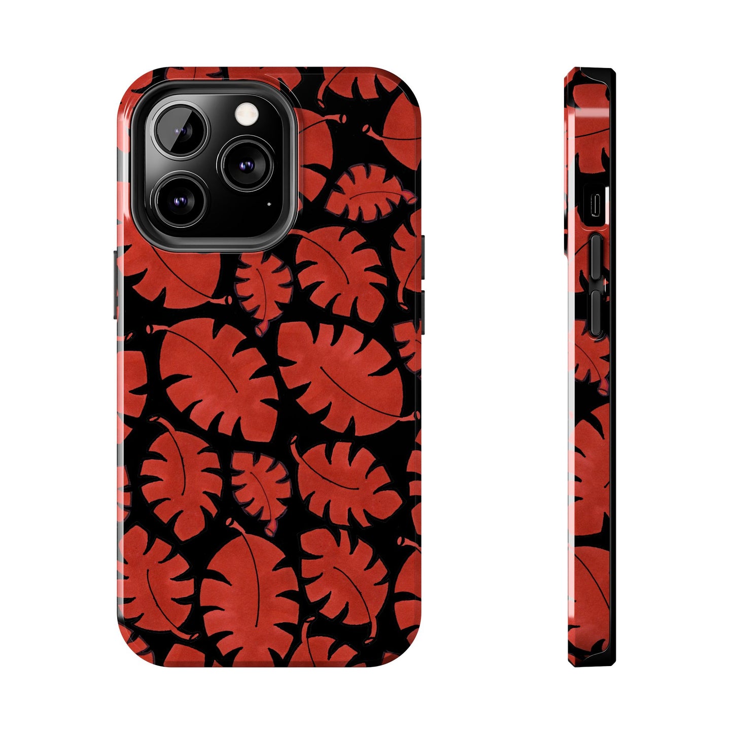 Red Bananas Black Phone Case