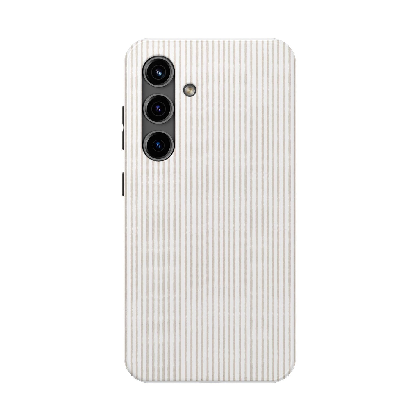 Stripe White / Gray Phone Case