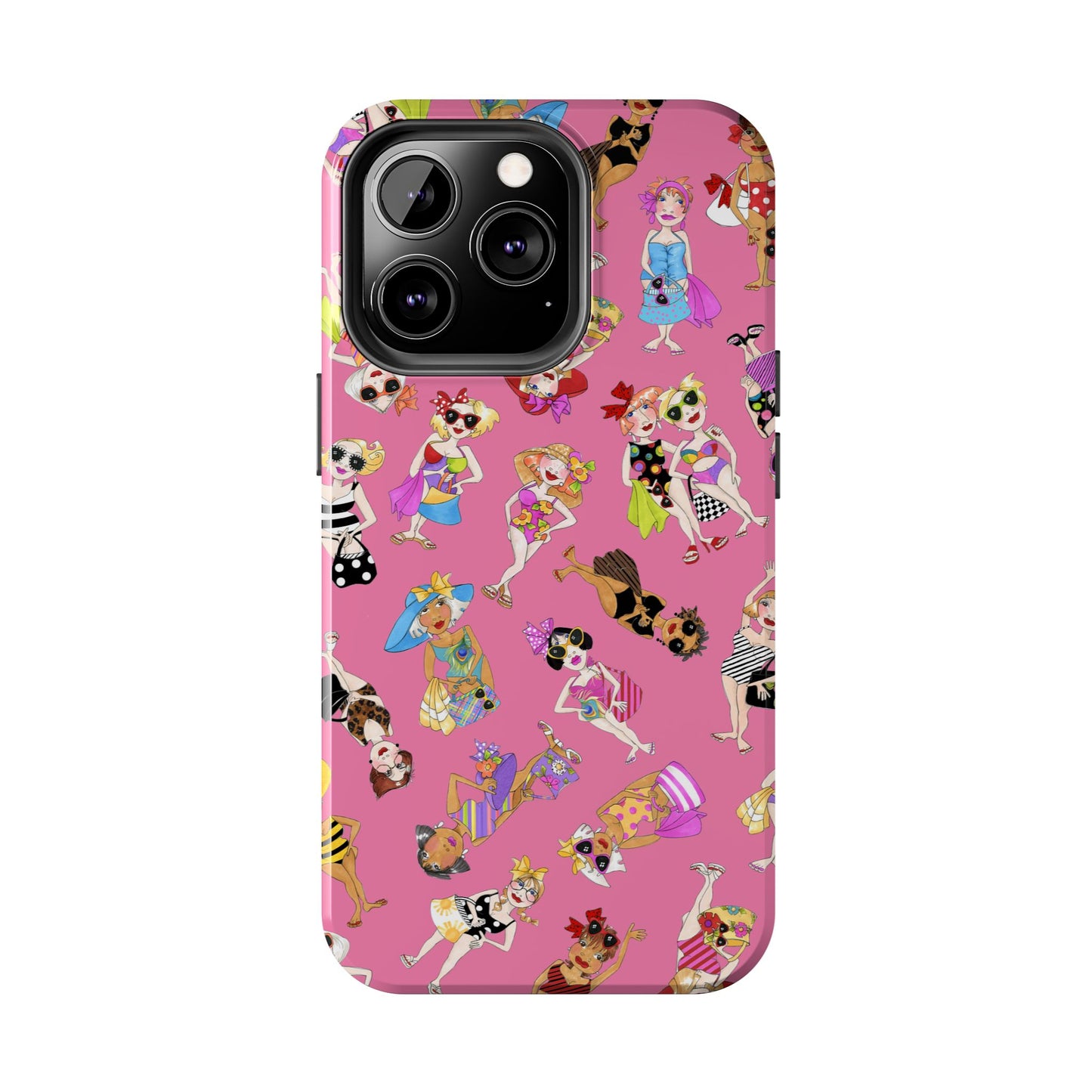 Tossed Beauties Pink Phone Case
