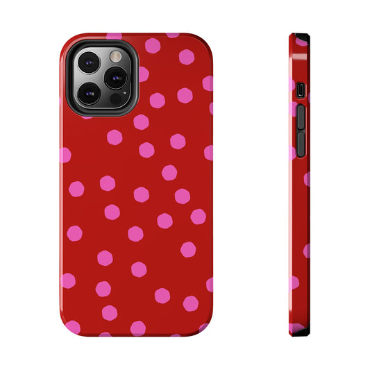 Jumbo Dots Red / Pink Phone Case