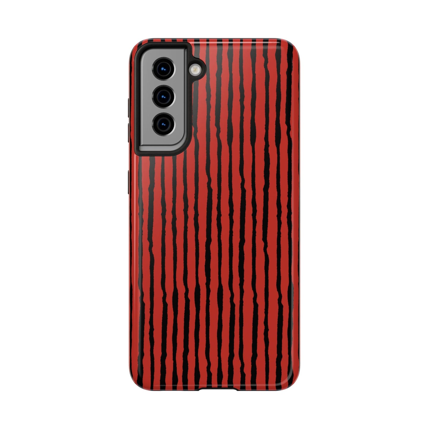Sorta Stripe Red / Black Phone Case