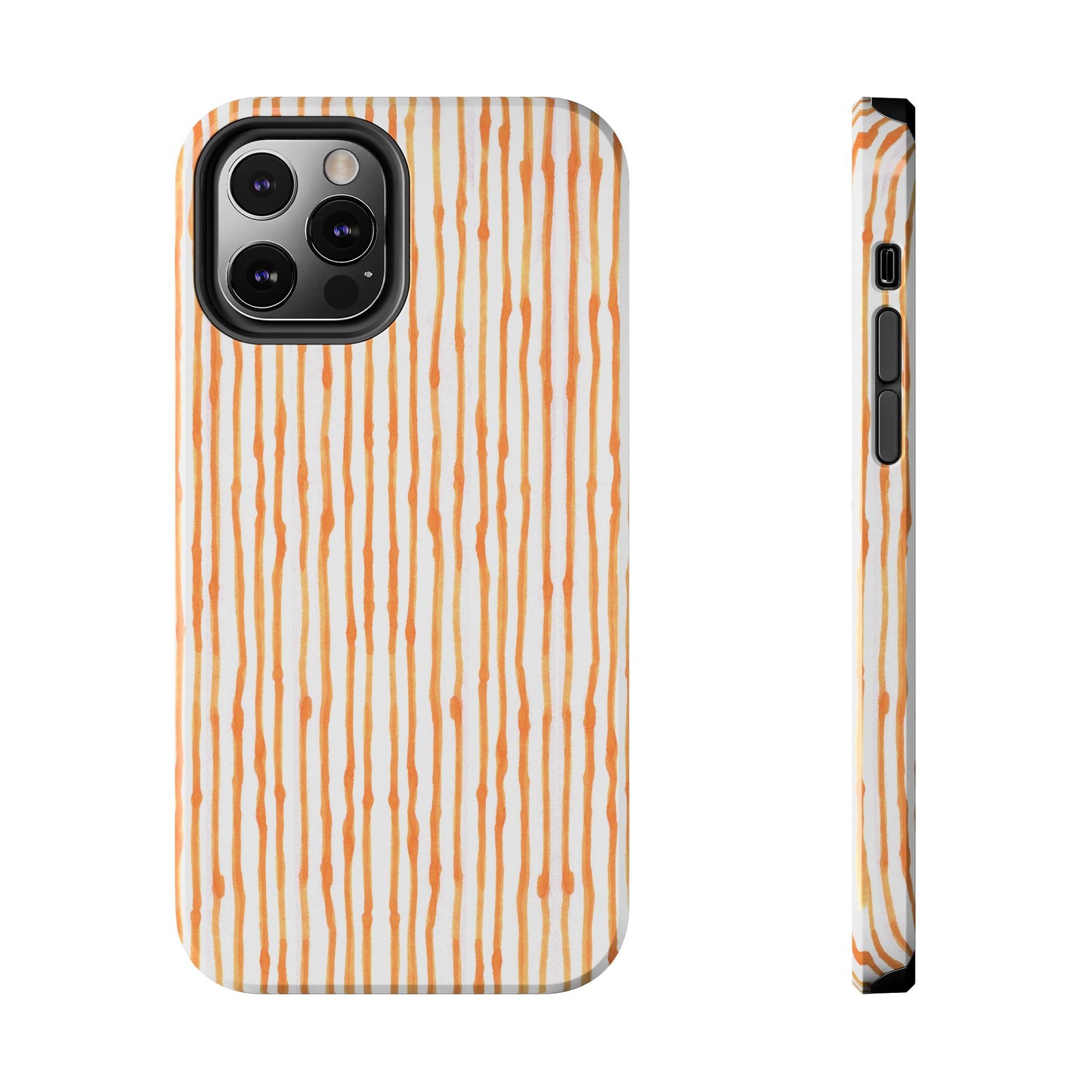 Faux Seersucker White / Melon Phone Case