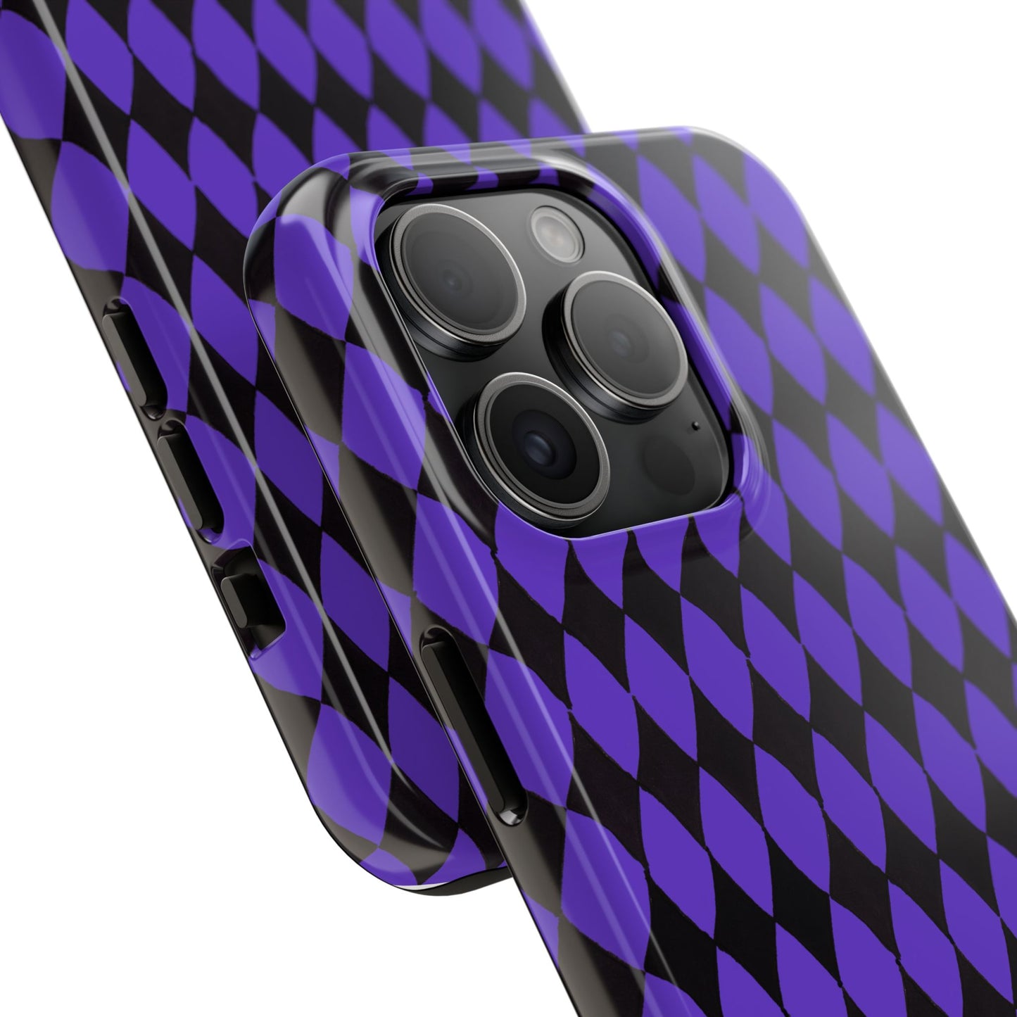 Diamond Purple / Black Phone Case