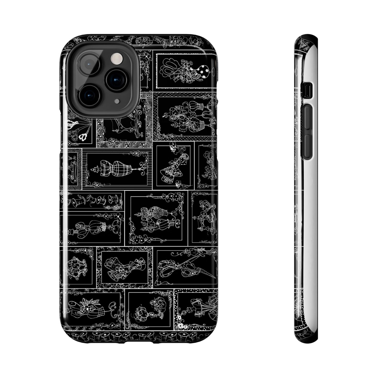 Sew Fancy Black Phone Case