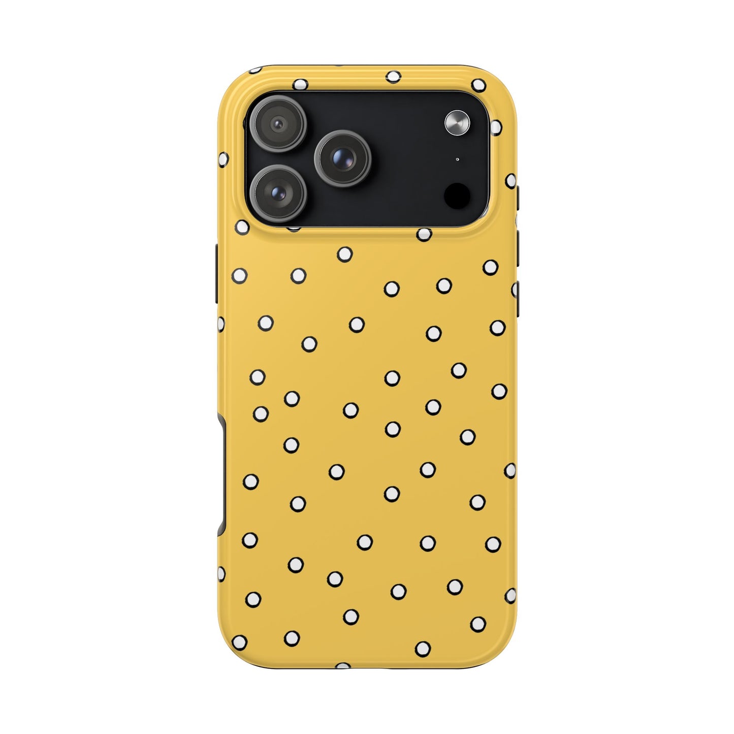 Dots Yellow / White / Black Phone Case