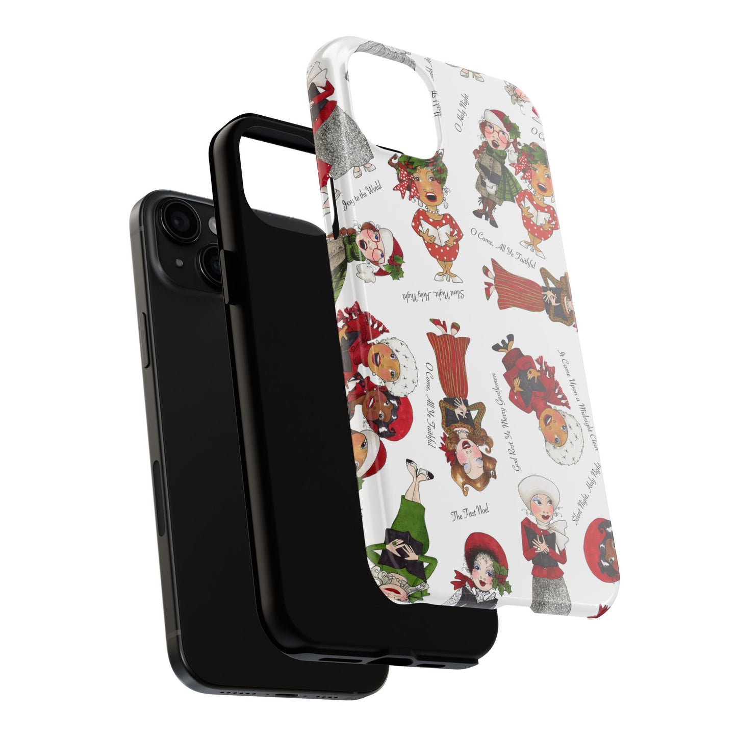 Tossed Carolers Phone Case